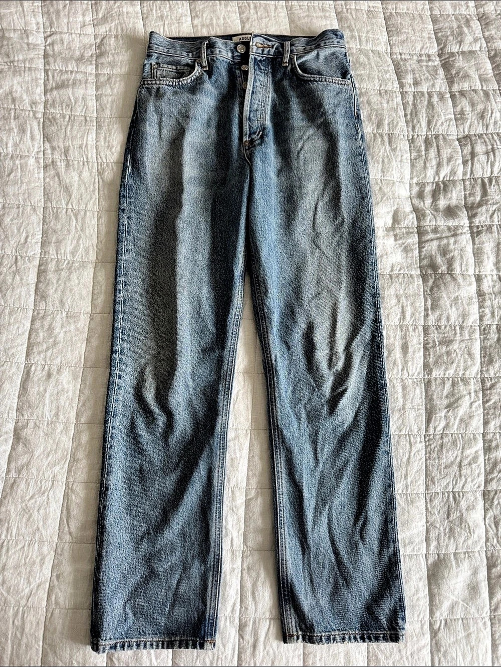 AGOLDE 90s Pinch Straight Leg Jeans in Blue Waist 27 Like New